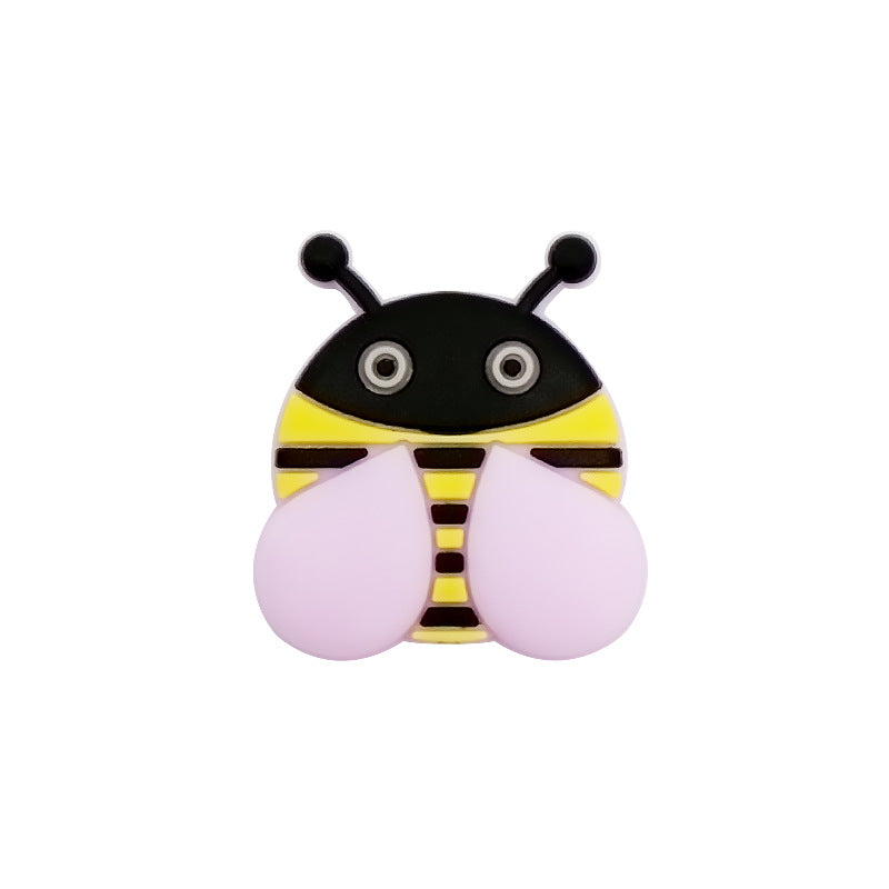 Wholesale 10pcs/pack Drop Glue Bee Silicone Beads
